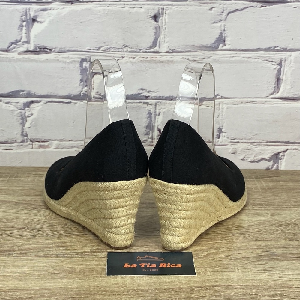 J. Crew Seville Black Espadrille Wedge - Picture 4 of 9